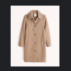 Like New. Abercrombie & Fitch wool blend mod coat.